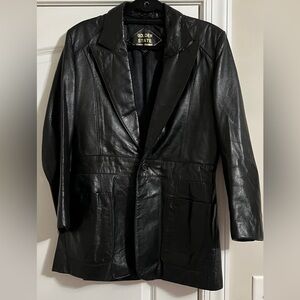 Women’s Black Leather Jacket